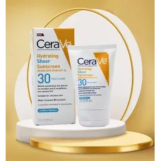 CeraVe Hydrating Sheer Sunscreen SPF 30 for Face and Body - 89ml